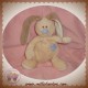 JOLLYBABY SOS DOUDOU PELUCHE LAPIN BLOUPI BEIGE PIECE BLEU 16 cm