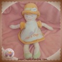 SUCRE D'ORGE SOS DOUDOU POUPEE FILLE BLANCHE ROBE  BLEU