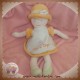 SUCRE D'ORGE DOUDOU POUPEE FILLE BLEU ROBE RAYEE