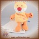 SUCRE D'ORGE SOS DOUDOU CHAT ORANGE CAJOU MOUCHOIR