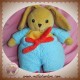 NOUNOURS SOS DOUDOU LAPIN BEIGE MEUNIER BLEU TURQUOISE