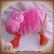 IKEA SOS DOUDOU HIPPOPOTAME ROSE ROUGE