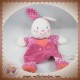 KIABI SOS DOUDOU LAPIN BLANC CORPS PLAT VIOLET COEUR 