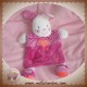 KIABI SOS DOUDOU LAPIN BLANC CORPS PLAT VIOLET COEUR 