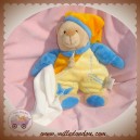 BABYNAT BABY NAT SOS DOUDOU OURS CORPS JAUNE ORANGE MOUCHOIR