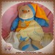 BABYNAT BABY NAT SOS DOUDOU OURS CORPS JAUNE ORANGE MOUCHOIR