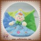 NICOTOY SOS DOUDOU CLOWN LUTIN PLAT BLEU VERT KIABI