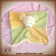 JJA SOS DOUDOU PELUCHE SOURIS ECRU PLAT ORANGE VERT 