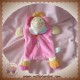 KIABI SOS DOUDOU PELUCHE FLEUR PLATE ROSE EVEIL 