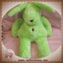 AJENA SOS DOUDOU LAPIN VERT NOMBRIL MARRON NOUNOURS