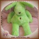 AJENA SOS DOUDOU LAPIN VERT NOMBRIL MARRON NOUNOURS