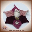 DOUDOU ET COMPAGNIE SOS SOURIS FRAMBOISINE PLATE VIEUX ROSE