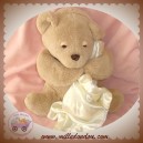 PRINCE LIONHEART SOS DOUDOU OURS BEIGE MOUCHOIR ECRU 