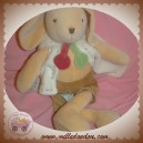 DOUDOU ET COMPAGNIE LAPIN PIM BEIGE VESTE ECRU FOURMI